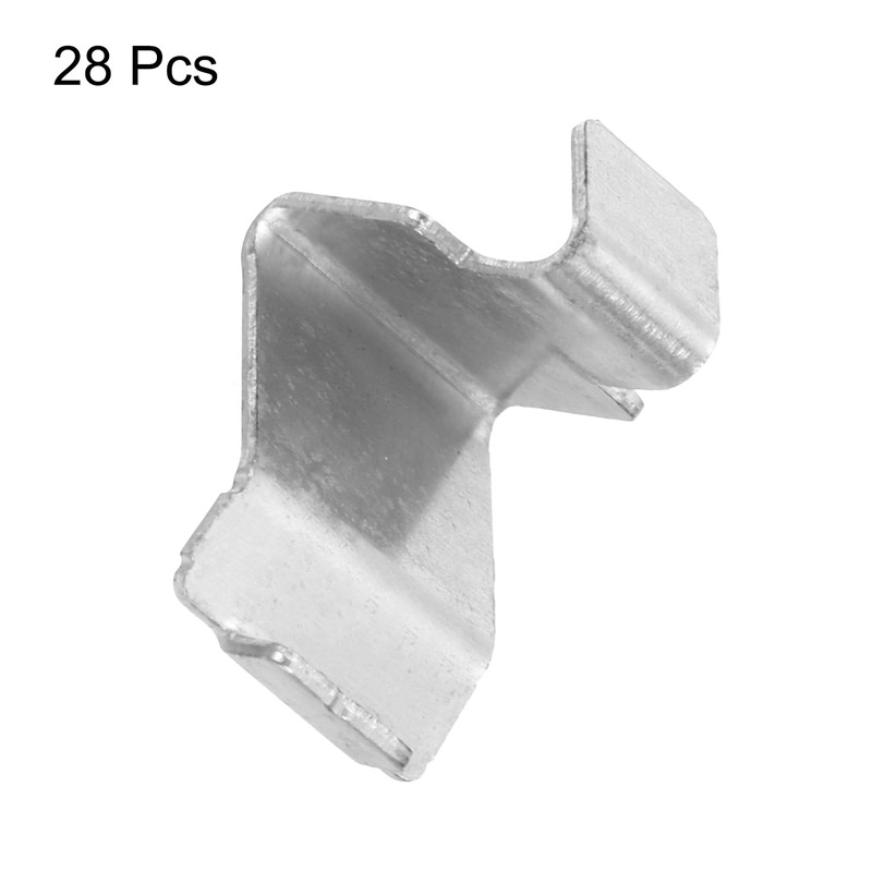 sourcing map 28pcs Cabinet Shelf Clips Steel Adjustable Shelf Bracket