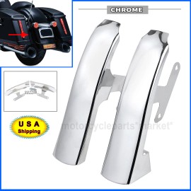 Unbranded Chrome Fender Saddlebag Filler Panels Strips For Harley Road King Electra Glide