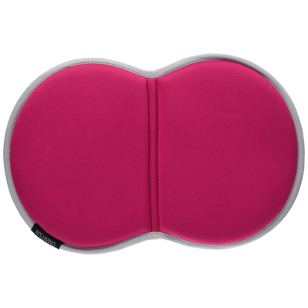 Sun Family Portable Memory Foam Gel Cushion, Pink x Gray,
