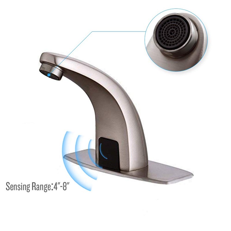 Fyeer Automatic Touchless Bathroom Faucet, Motion Sensor Activated Hands Free