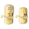 Schlage FE595 V PLY 505 FLA, Flex Lock, Bright Brass