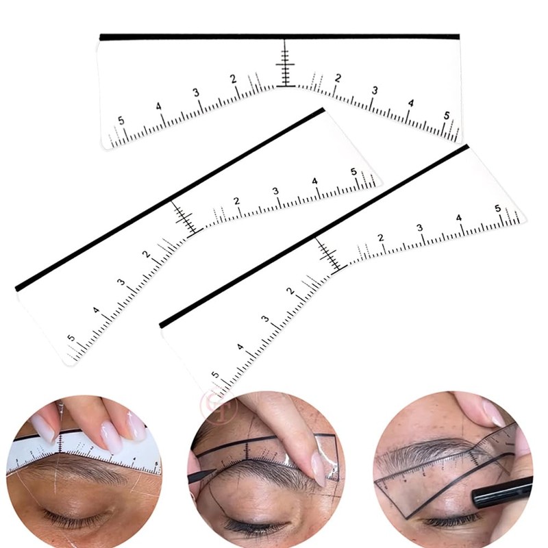 10pcs/bag Disposable Brow Shape Design Stickers Microblading Mapping Brow Tools