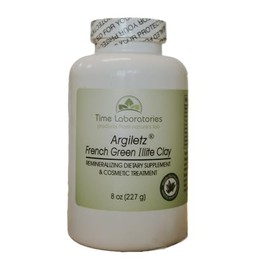Argiletz French Green Illite Clay Powder 8 oz by Time Laboratories