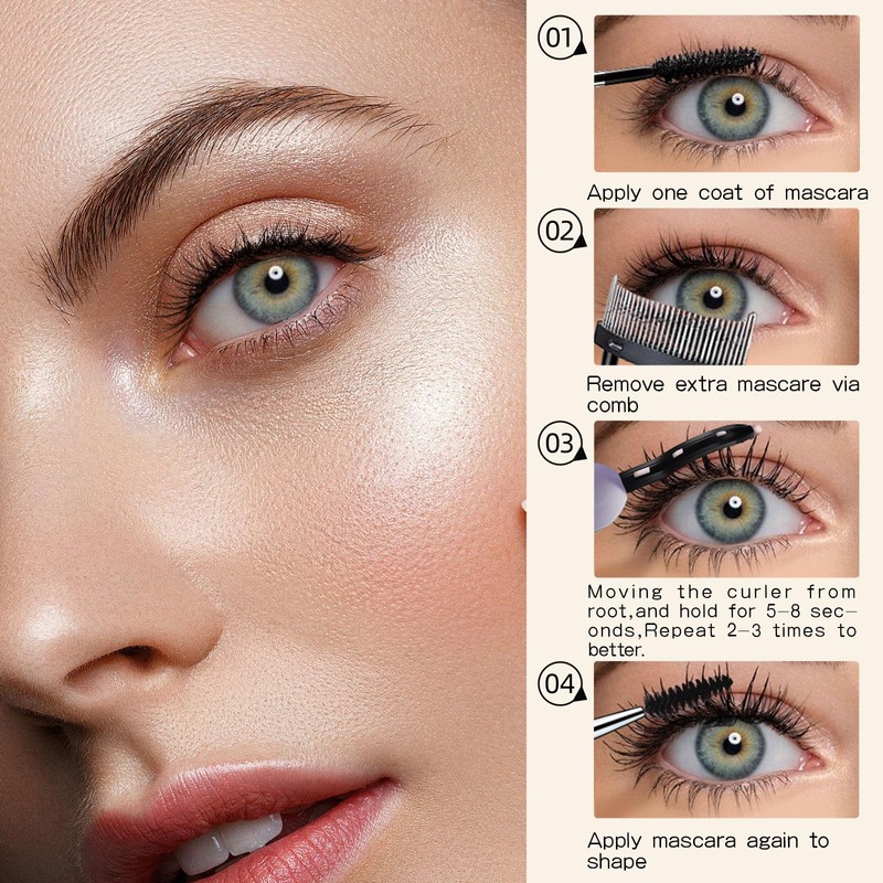 EYECURL Heated Eyelash Curler, Heated Lash Curler Intelligent Power Off,