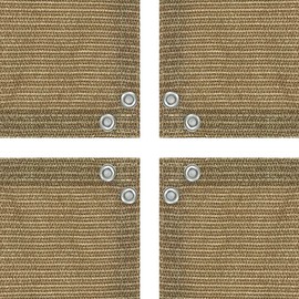 Alion Home HDPE Privacy Screen Windscreen Mesh Shade Panel for Backyard Deck, Patio, Fence, Porch, Pool -180 GSM - Custom (4' x 50', Walnut)