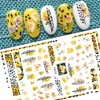 DUOLEIMI Nail Stickers, Flower Rose, Nail Stickers, 10 Pieces, Nail