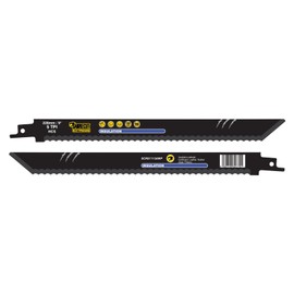 2 x SabreCut SCRS1113AWP 228mm 5 TPI S1113AWP fast insulation materials, wool, cork, leather and cardboard cutting reciprocating saw blades, compatible with Bosch Dewalt Makita and many others