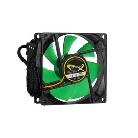 Nanoxia Deep Silence 80-1200, 80 x 80 x 25 mm, max. 1,200 rpm, max. 13.6 dBa, max. 26.8 m³/h, rubber licks, 3-pin molex, retail