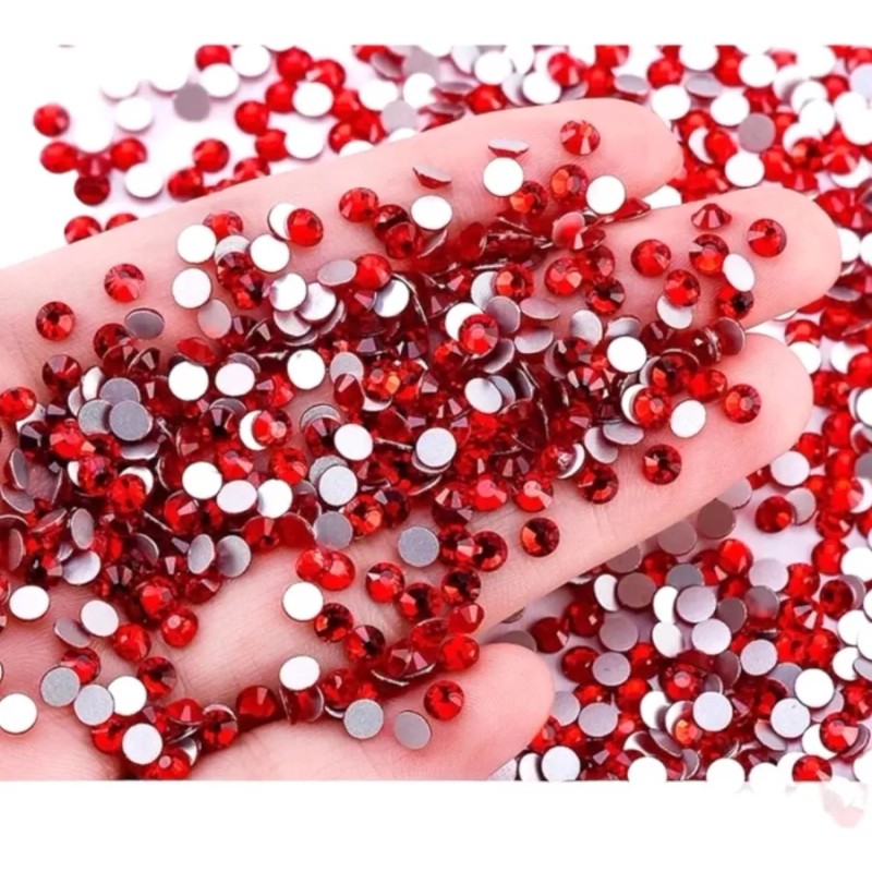 A4f Solutions 1440pzs Pedrería Cristal Rojo Para Uñas Decoración Ss5