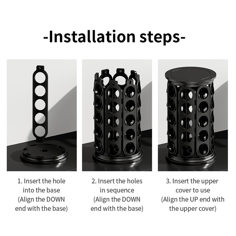 Vurlexat Coffee Pod Storage Compatible with Keurig Kcup Cafe Carousel,