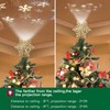 Christmas Tree Topper Xmas Tree Topper Lighted with LED Rotating