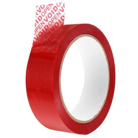 SEWACC 6 Piezas Cinta de Seguridad Antirrobo Roja Cinta Protectora Gruesa para Embalaje con Prueba de Manipulaciones para Envíos y Visible