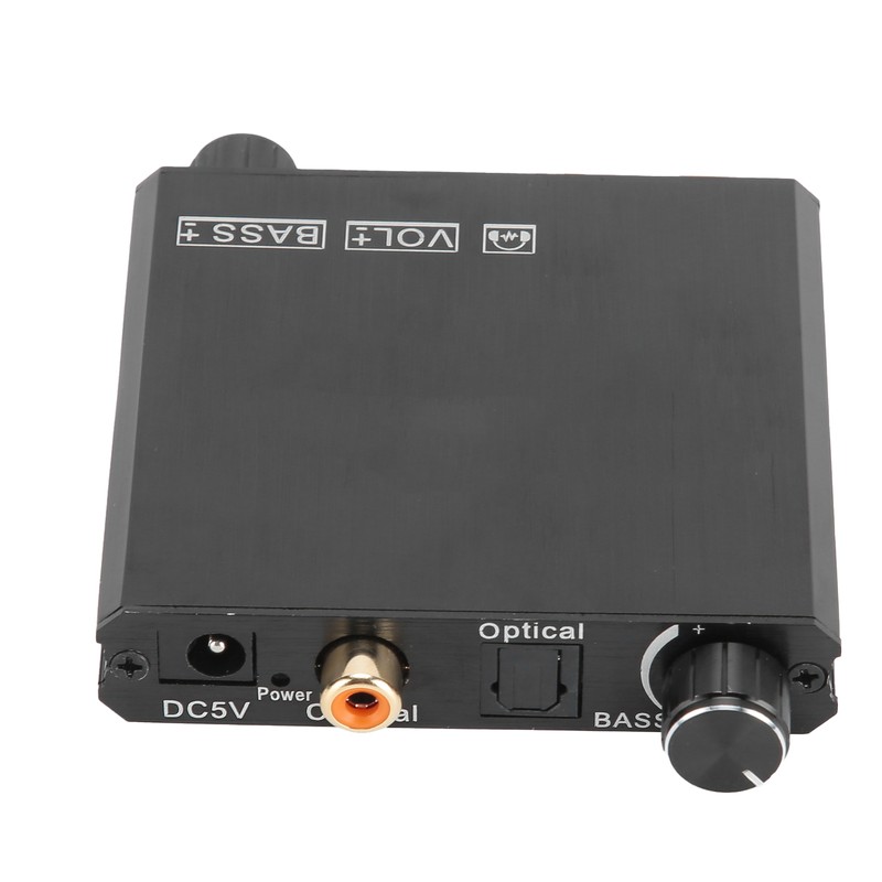 192khz Bass Control DAC Converter Coaxial Spdif for Toslink to