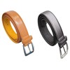 Men's Leather Lined Trouser Belt, 1" Wide, Great for Everyday