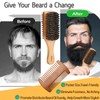 Beard Brush for Men Dual-Sided Soft Beard Mustache Brush Beard