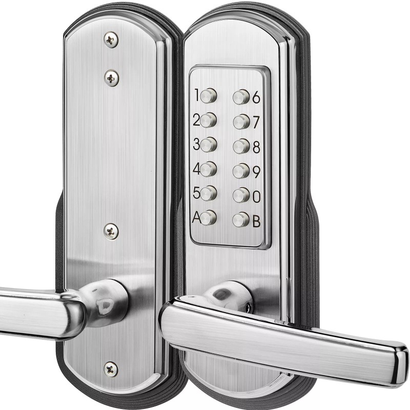 Elemake Keypad Door Lock, Keyless Entry Door Lock Mechanical Lock