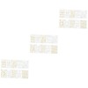 FOMIYES 3sets Foil Art Nail Decals Geometric Nail Art Stickers