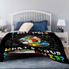 Ottoy Funny Speed Cubing Throw Blanket for Couch Lightweight Plush
