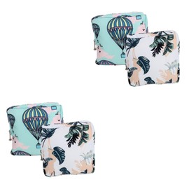 Baluue 2sets School Period Bag Period Kit for Women Compact Lightweight Sanitary Napkin Pouch 2pcs*2