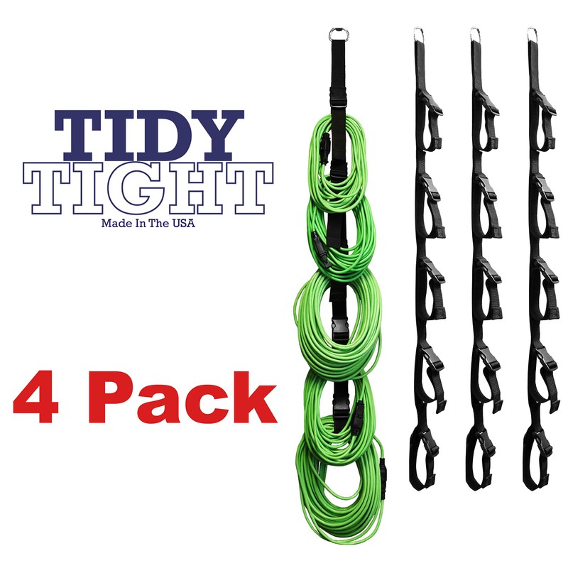 Tidy Tight 4 Pack Organization System for Garage. Hang Extension