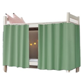 Qubanda Dorm Home Solid Thicken Bunk Blackout Bed Curtains Cloth Bed Canopy Men Women Single Sleeper
