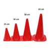 Boje Sport Set of 10 marking cones, 23 cm, colour