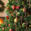 Candy Canes Set of 10 12.5 cm Red/White with String