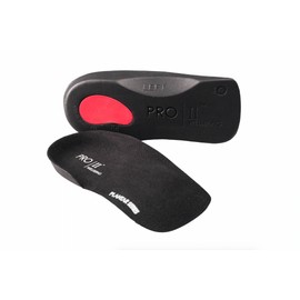 Orthopädische Einlegesohlen zur Unterstützung des Fußgewölbes, 3/4-Länge, zur Linderung von Plantarfaszitis und Knieschmerzen, Schwarz, Größe 40 / 42