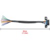 YAODHAOD OBD2 16Pin weiblich zu öffnen Kabel Flecht Dash Port