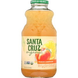 Santa Cruz Organic Peach Lemonade Juice, USDA Organic, Gluten Free & Non-GMO, 32 Oz
