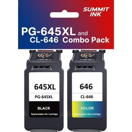 Summit Ink PG-645XL Black & CL-646 Colour Combo Pack, Compatible with Canon Pixma TR4665, TR4560, MX496, TS3165, TS3460, TS3160