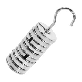 Zerodeko 1Set Slotted Weights with Hanger Chrome Plated Laboratory Calibration for Balancing Equipment Jewelry Making and Craft Projects