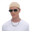 ROYBENS 2PCS Thin Swag Wool Knit Cuff Short Fisherman Beanie