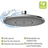 WENKO Water-Saving Rain Shower Head, Water-Saving Universal Shower Head with