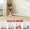 Vinyl Wall Base, 4 Inch(W) x 10 Feet(L) Flexible Baseboard