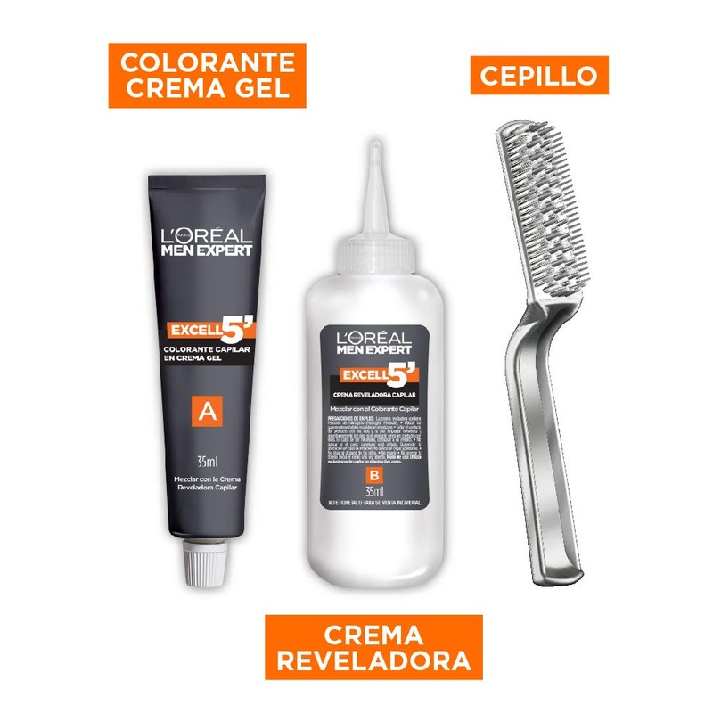 L'Oreal Paris Tinte Capilar Permanente Excell 5, 1 Negro Natural,