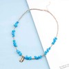Cimenexe Bohemian Turquoise Bead Choker Necklace Cowrie Shell Pendant Necklace