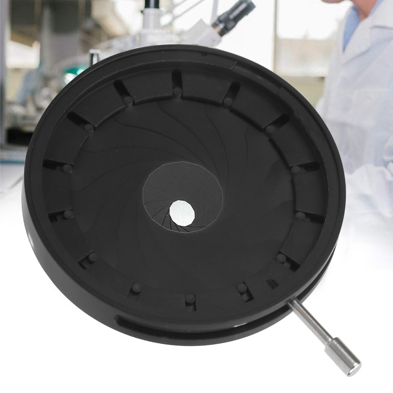 SK34 Adjustable Iris Aperture Diaphragm Module Condensor Optical Diaphragm for