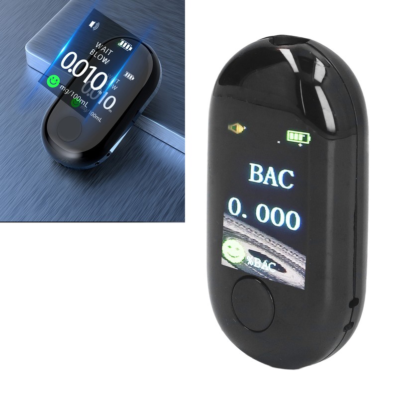 Alcohol Tester USB Charging Contactless Accurate Mini Breath Alcohol Detector