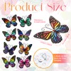 8 Pieces Metal Butterfly Wall Art Decor, 3D Butterfly Hanging