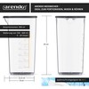 Arendo - Plastic Measuring Cup 600ml - 20oz - Clear