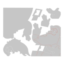 Sizzix Thinlits Die Set 6PK Retro Santa by Tim Holtz | 666071 | Chapter 4 2022 Wafer, Grey