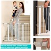 29"-57" Baby and Pet Safety Gate, 30" Tall Metal Walk-Thru