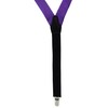 TigerTie Men's Plain Braces - Purple - One size