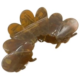 Hair Clip, Flower Hair Clips Large Hair Claw Clips for Thick Hair, Non Slip Strong Hold for Women Girls (Brown, 1 Pcs)