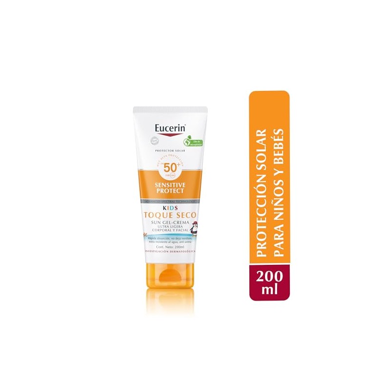 Eucerin Sun Kids Gel Crema Dry Touch Fps50+ 200Ml