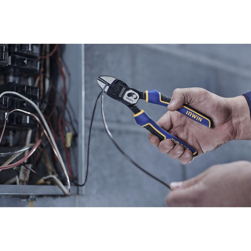 IRWIN VISE-GRIP Pliers, PowerSlot High Leverage Diagonal, 8 Inch (IWHT84001)