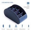 Wide Remote Control Holder , PU Leather Organizer Box with