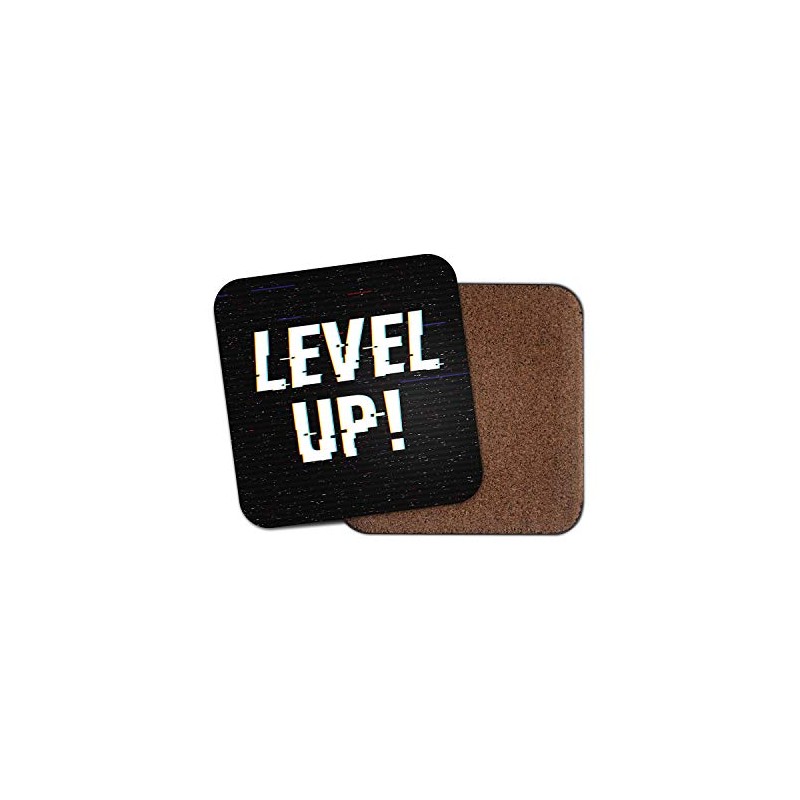 1 x Level Up Coaster - Video Game Gamer Gaming