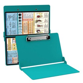 Bokysi Nursing Clipboard Teal (Aluminum Clipboard Nursing Edition Teal) Folding Clipboard for Nurses, Doctors, Medical Students